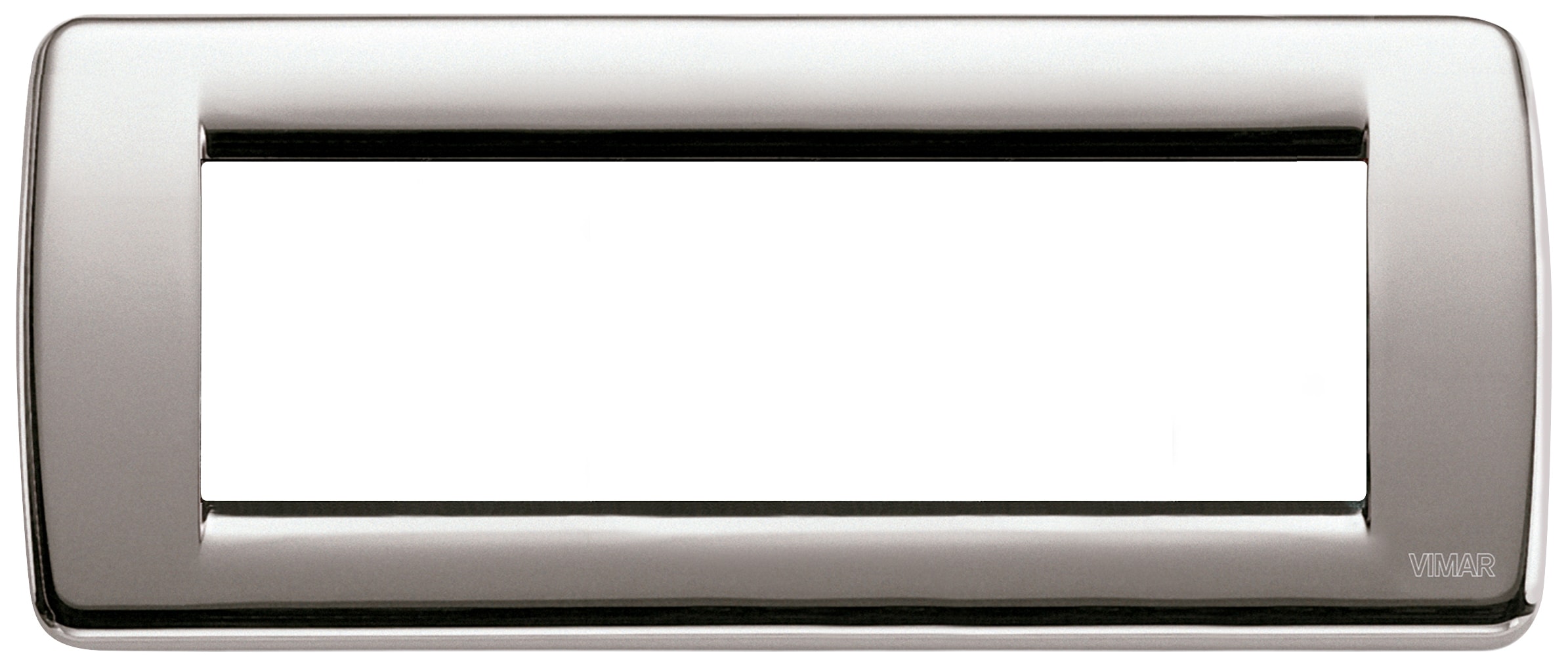 VIMAR SPA - VIW16756.34 PLACCA ROND 6M NICHEL SPAZZOLATO