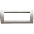 VIMAR SPA - VIW16756.34 PLACCA RONDO 6M NICHEL SPAZZOLATO