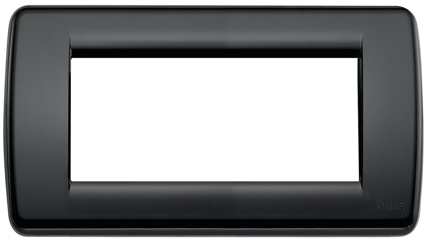 VIMAR SPA - VIW16764.16 PLACCA ROND 4M NERO