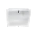 ROSSINI - RSS1678-30 PLAFONIERA BIANCA/VETRO SERIGRAFATO E27 IP20 30CM