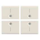 VIMAR SPA - VIW16841.1.B Quattro mezzi tasti 1M simbolo I bianco
