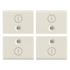 VIMAR SPA - VIW16841.2.B Quattro mezzi tasti 1M simb. I O bianco