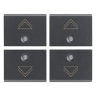 VIMAR SPA - VIW16841.4 Quattro mezzi tasti 1M dimmer grigio