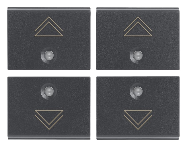 VIMAR SPA - VIW16841.4 QUATTRO MEZZI TASTI 1M DIMMER GRIGIO