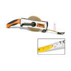 BM SPA - BMM016940350 Rotella metriche con impugnatura cassa in alluminio nastro in acciaio smaltato