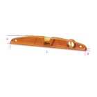 BM SPA - BMM016960110 Livelle in alluminio pressofuso con 1 base rettificata a 2 fiale infrangibili