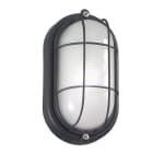 ROSSINI - RSS1698-N APPLIQUE/PLAFONIERA OVALE NERA E27 IP54