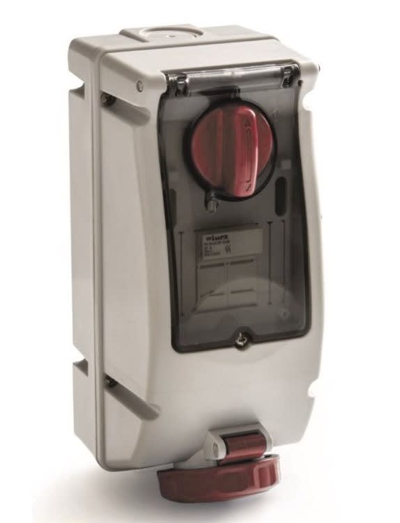 ROSI MATERIALE ELETT - RCO17.332R6 PR BLOC VERT PARETE IP67 FUS 4P 32A 380V