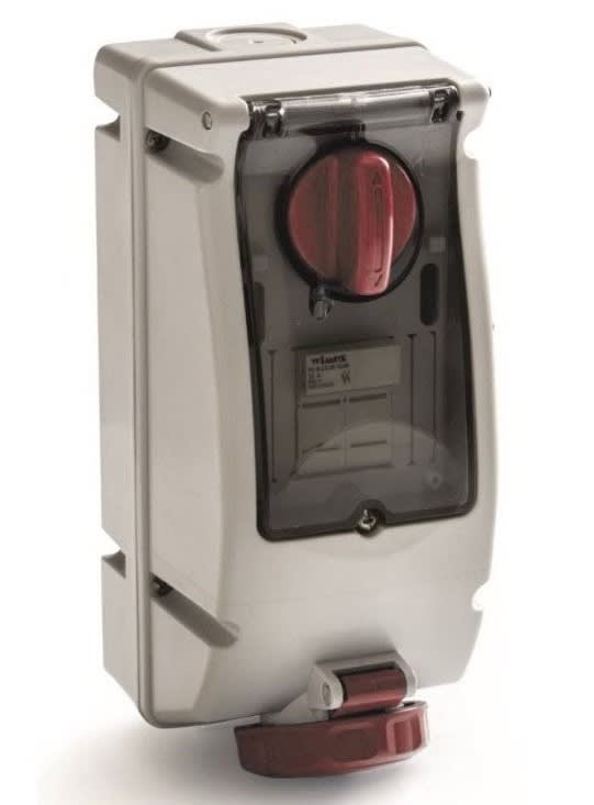 ROSI MATERIALE ELETT - RCO17.416R6 PR BLOC VERT PARETE IP67 FUS 5P 16A 380V