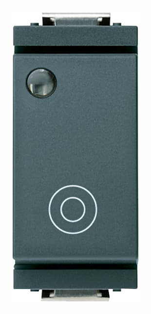 VIMAR SPA - VIW17010.L PULSANTE 1PNO 10A GENERICO LUM.SO GRIGIO