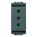 VIMAR SPA - VIW17031 PRESA 2P+T 10A P11 GRIGIO
