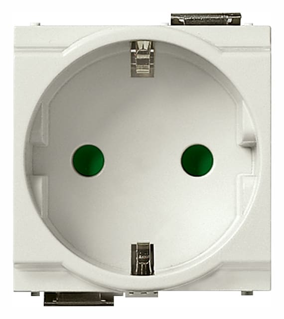 VIMAR SPA - VIW17038.B PRESA SICURY 2P+T 16A TEDESCO BIANCO