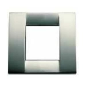 VIMAR SPA - VIW17092.34 Placca Classica 1-2M nichel spazz.