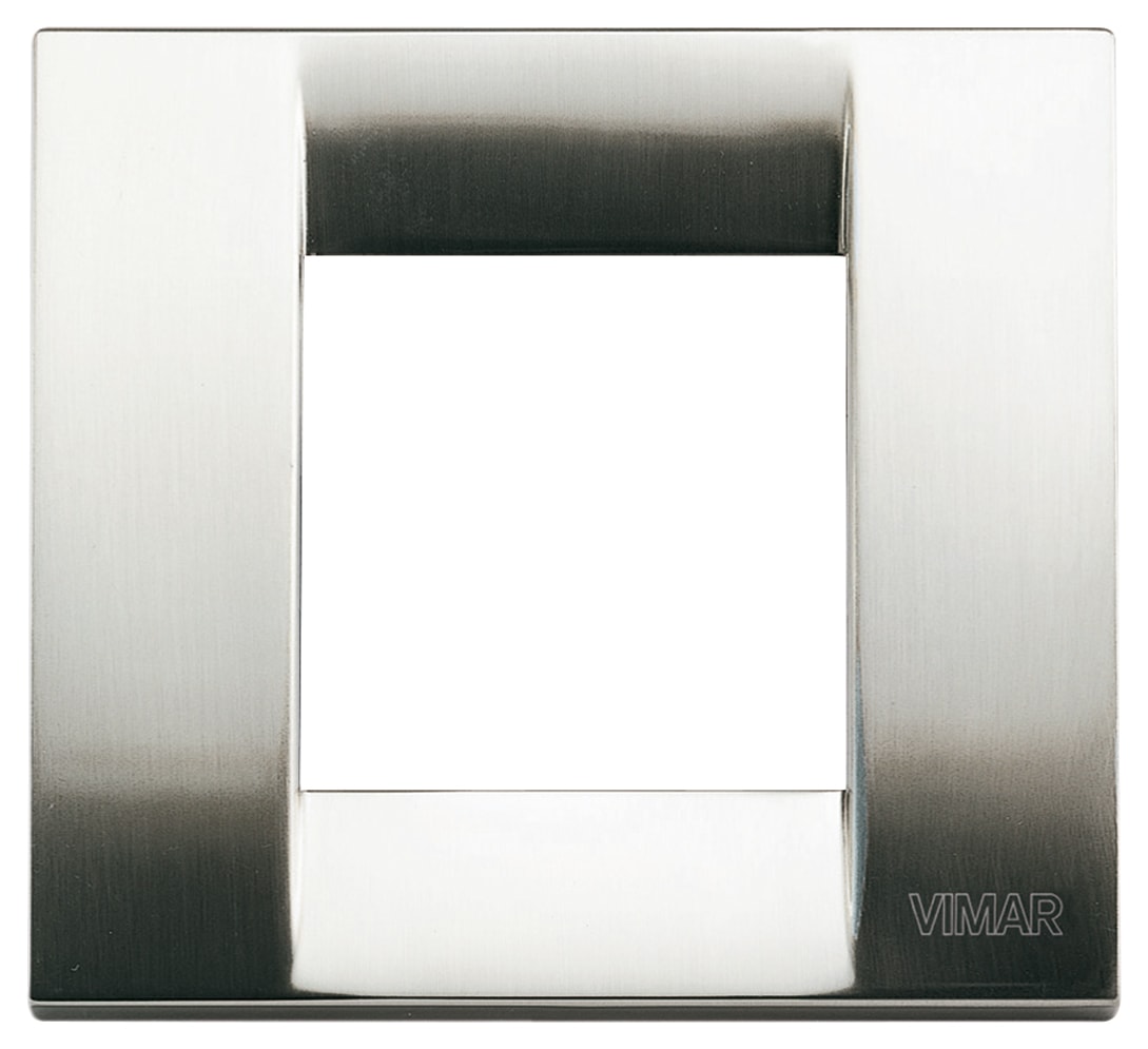 VIMAR SPA - VIW17092.34 PLACCA CLASSICA 1-2M NICHEL SPAZZ.
