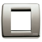 VIMAR SPA - VIW17093.34 PLACCA ROND 1-2M NICHEL SPAZZOLATO