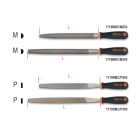 BM SPA - BMM017190262 Lime mezzotonde e piatte a mazzo impugnatura bimateriale antiscivolo