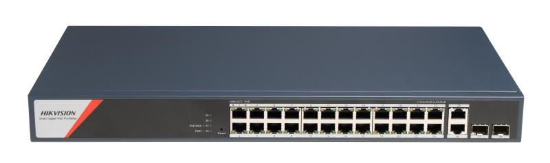 HIKVISION ITALY SRL - HIK301803251 DS-3E1528HP-SI-24P2T2F : L2 SMART MANAGED GIGABIT + GIGABIT SFP
