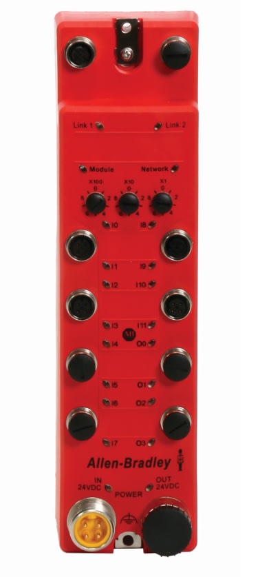 ROCKWELL AUTOMATION - RCK1732ES-IB8XOB8 ARMORBLOCK GUARD I/O INPUT/OUTPUT MODULE