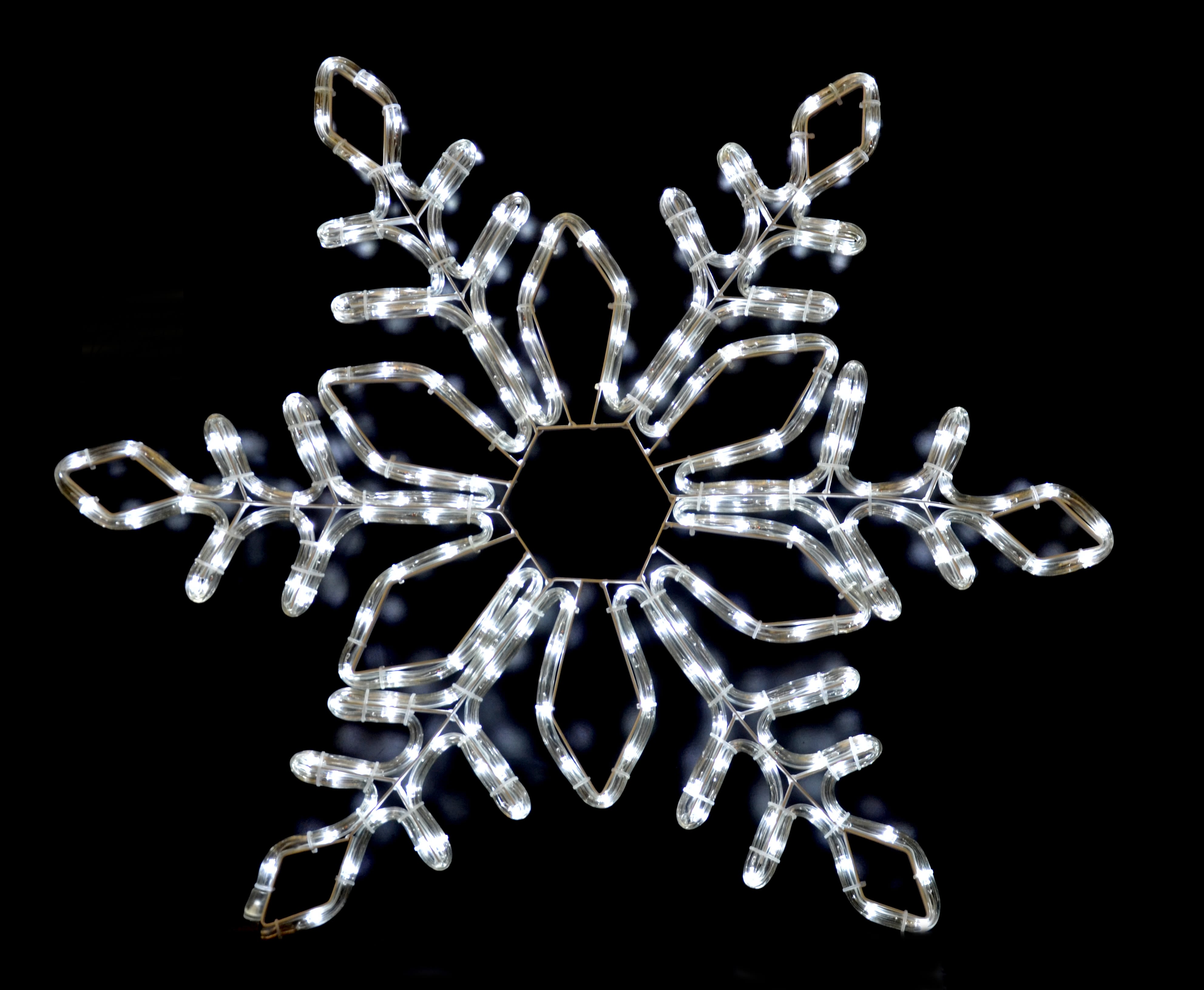 GIOCOPLAST NATALE SP - GCP17518241 FIOCCO DI NEVE C/ TUBO LED  BIA. 80CM XE