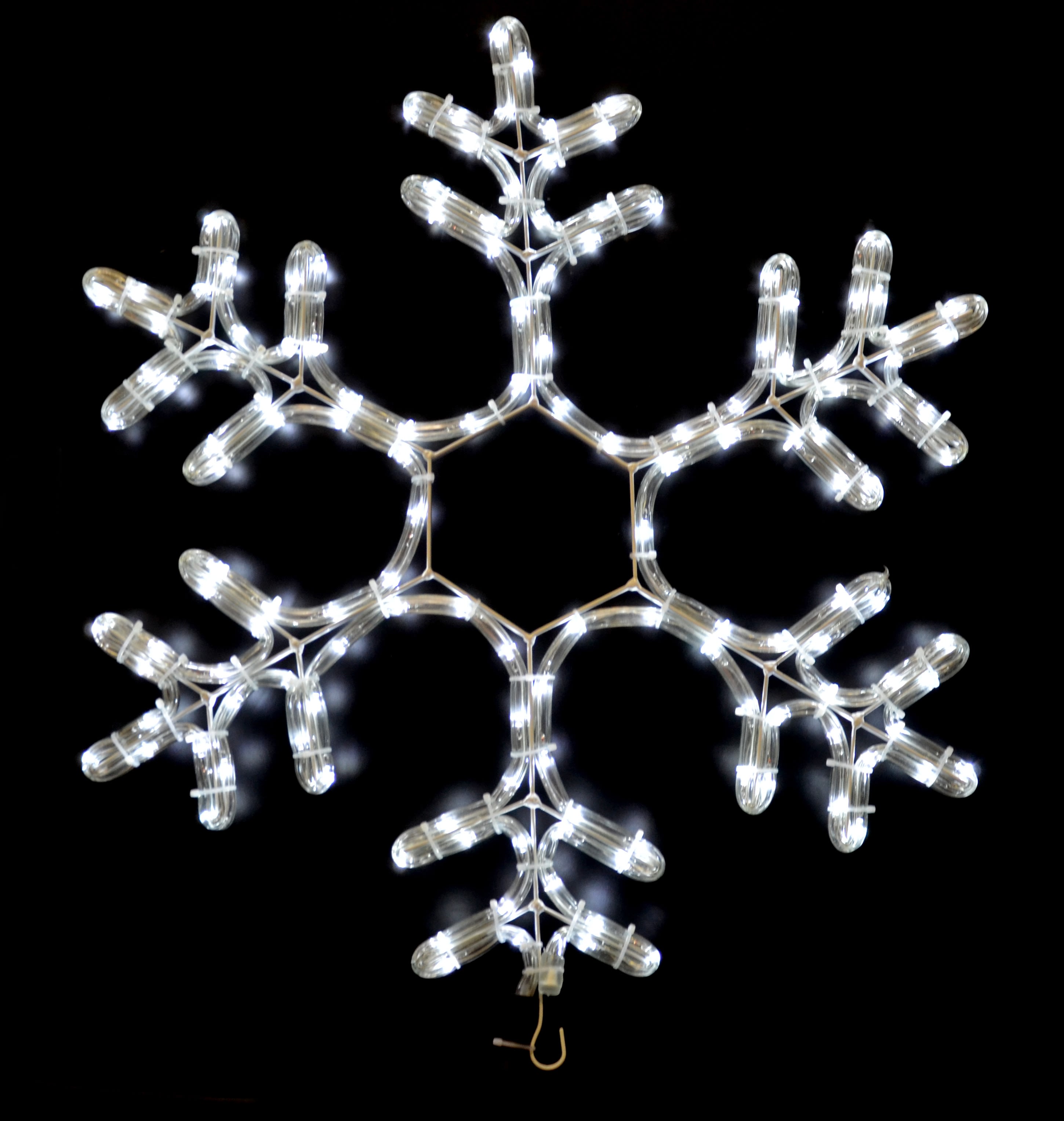 GIOCOPLAST NATALE SP - GCP17518245 FIOCCO DI NEVE C/ TUBO LED  BIA. 60CM XE