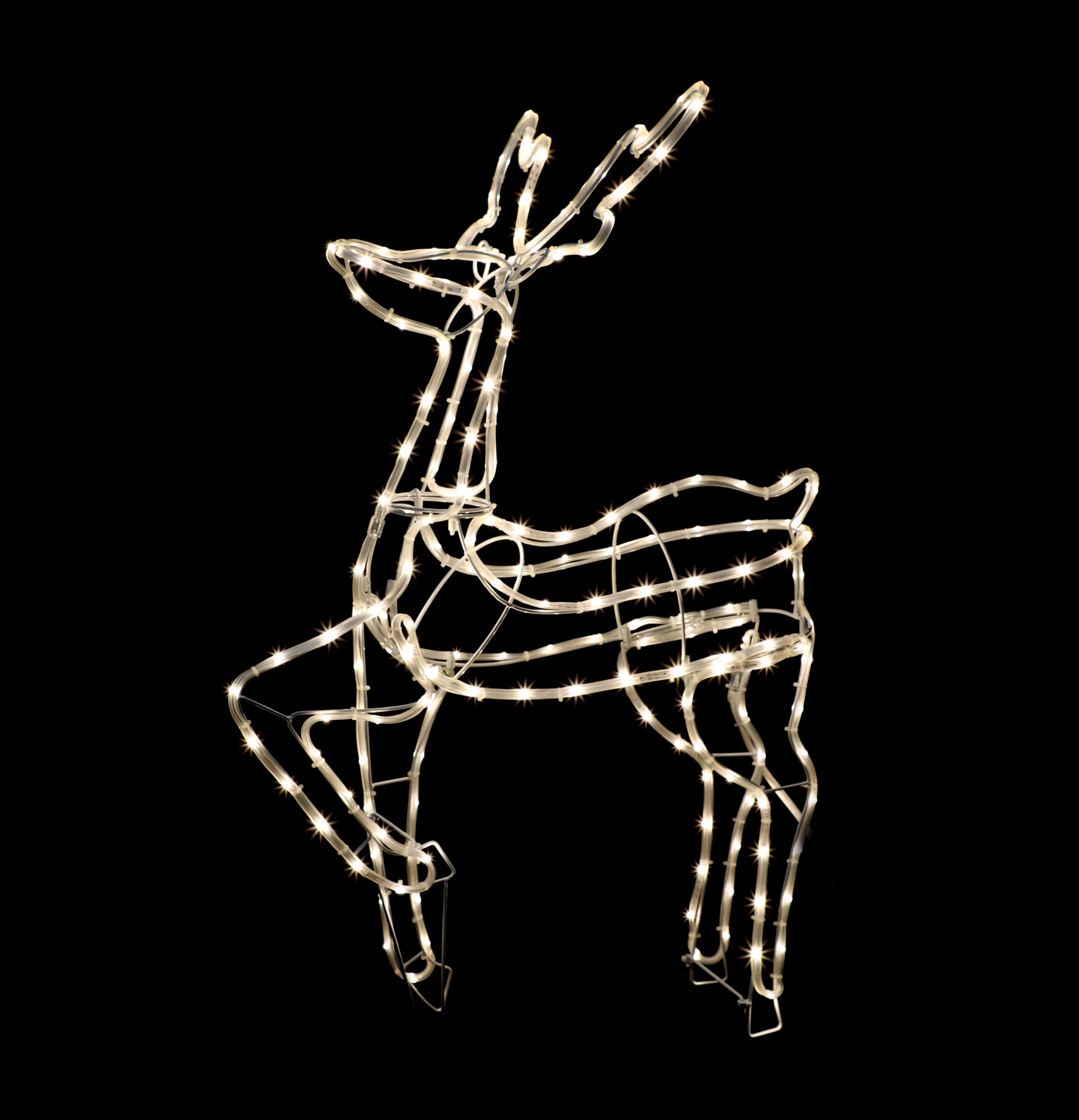 GIOCOPLAST NATALE SP - GCP17518266 RENNA 3D C/ TAPELIGHT BIA.CAL. 91X57X33