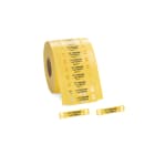 HELLERMANNTYTON Srl - HEE556-80542 TARGHETTA POLIURETANO 10X51MM GIALLO
