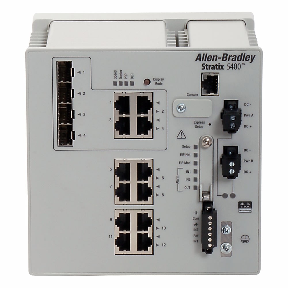 ROCKWELL AUTOMATION - RCK1783-HMS8T4CGN STRATIX 5400 12 PORT MANAGED SWITCH