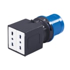 ROSI MATERIALE ELETT - RCO1864 ADATT. SPINA CEE-2 PRESE BIP. 16A 220V I