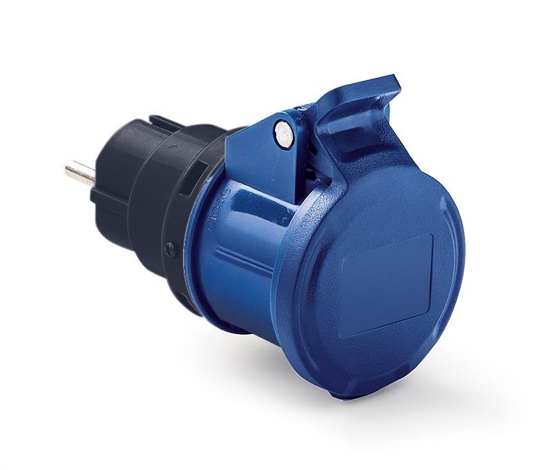 ROSI MATERIALE ELETT - RCO1868 ADATT. SPINA SCHUKO-PRESA CEE 220V IP44