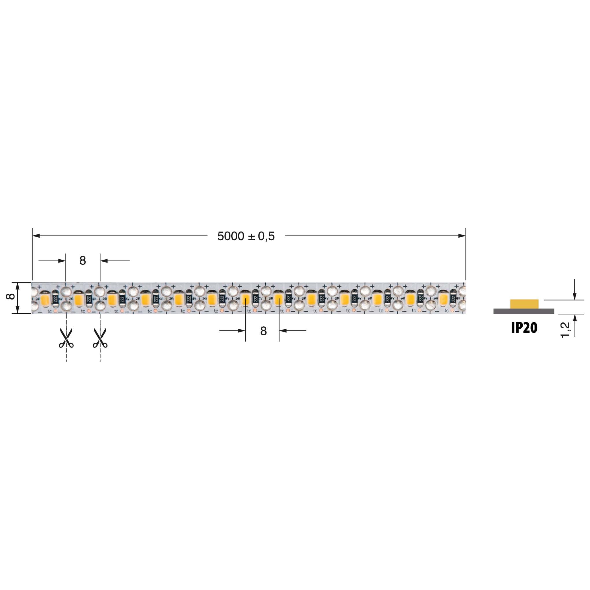 ELCART DISTRIBUTION - ERT186406000 S.L SEZ. 10.5W/M 24V BF IP20 CR90