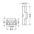 ELCART DISTRIBUTION - ERT186793600 4PZ CONN.CLIP STRIP-STRIP 8MM 5A