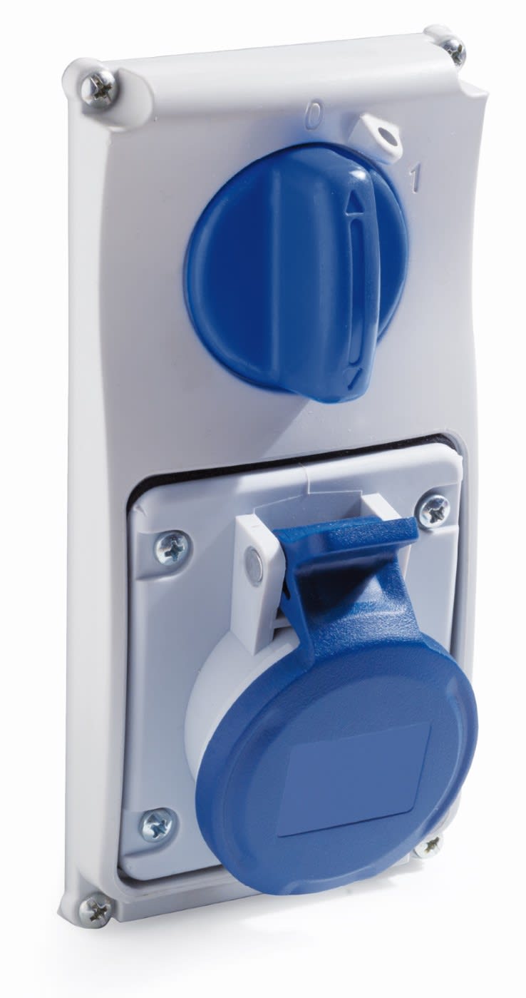 ROSI MATERIALE ELETT - RCO19.3214B6-I PR BLOC VERT INC IP44 3P 16A 220V