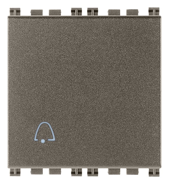 VIMAR SPA - VIW19008.2.C.M PULSANTE 1P NO 10A 2M CAMPANELLO METAL