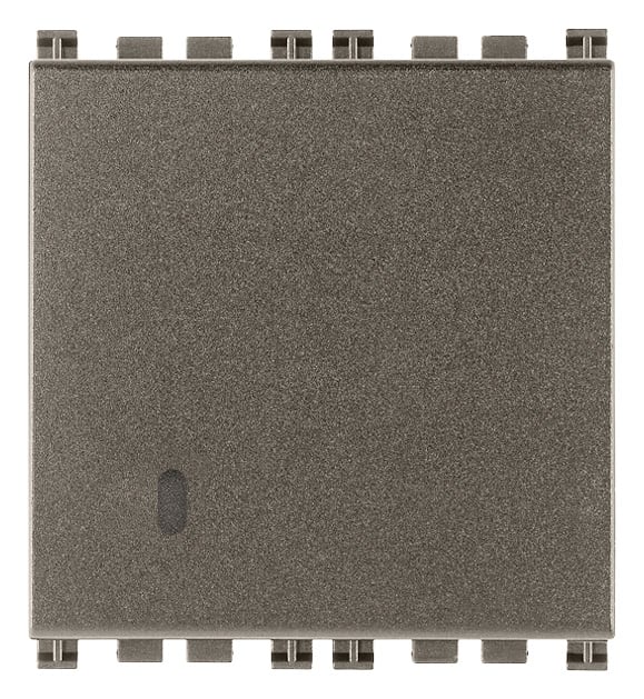 VIMAR SPA - VIW19008.2.M PULSANTE 1P NO 10A 2M METAL