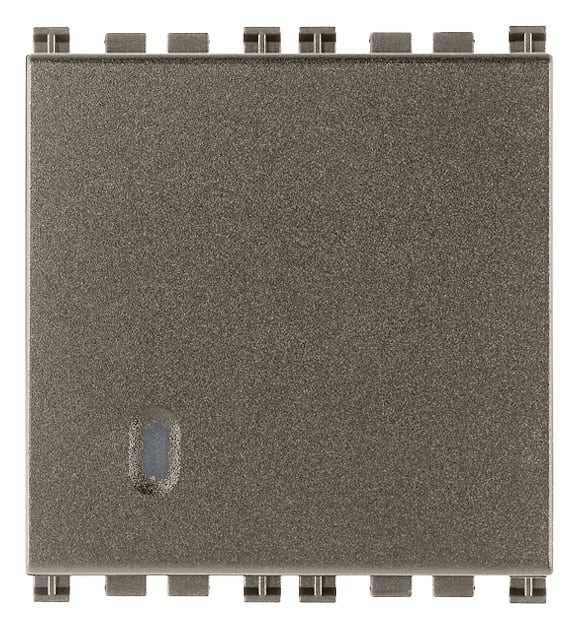 VIMAR SPA - VIW19008.2.M PULSANTE 1P NO 10A 2M METAL