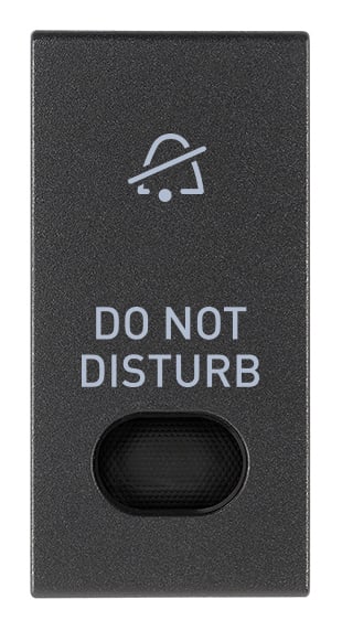 VIMAR SPA - VIW19026.DND TASTO 1M CON DIFFUSORE SIMB. DND GRIGIO