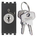 VIMAR SPA - VIW19086.CU PULSANTE 2P NO 16A +CHIAVE UNIF. GRIGIO