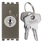VIMAR SPA - VIW19086.M Pulsante 2P NO 16A + chiave Metal