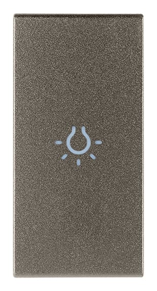 VIMAR SPA - VIW19131.L.M TASTO 1M SIMBOLO LUCE ASSIALE METAL