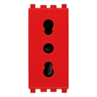 VIMAR SPA - VIW19203.R PRESA 2P+T 16A P17/11 ROSSO