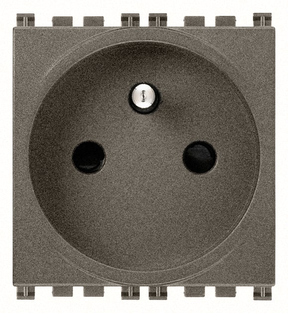 VIMAR SPA - VIW19212.M PRESA SICURY 2P+T 16A FRANCESE METAL