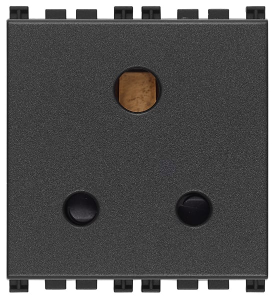 VIMAR SPA - VIW19214 PRESA SICURY 2P+T 5A INGLESE GRIGIO