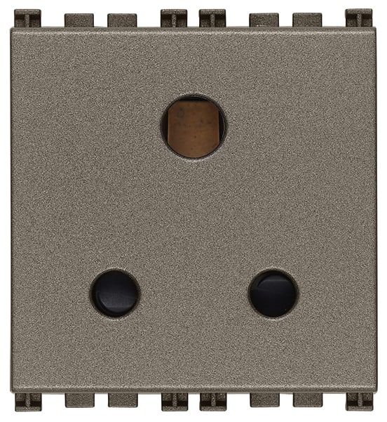 VIMAR SPA - VIW19214.M PRESA SICURY 2P+T 5A INGLESE METAL