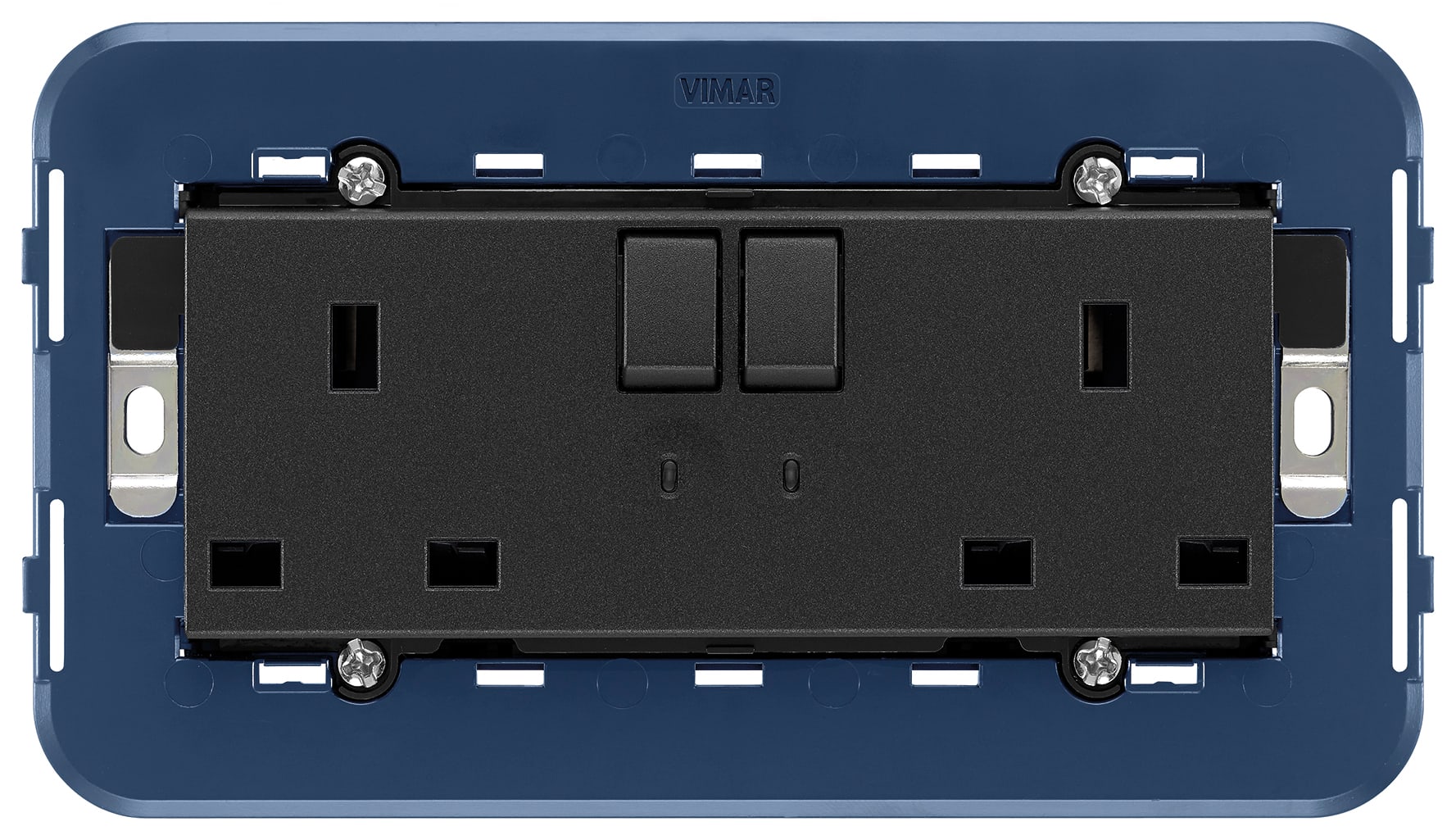 VIMAR SPA - VIW19222 2 PRESE 2P+T 13A INGLESE INTERR. GRIGIO