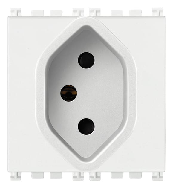 VIMAR SPA - VIW19226.B PRESA SICURY 2P+T 10A SVIZZERO 13 BIANCO