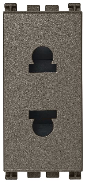 VIMAR SPA - VIW19234.M PRESA SICURY 2P 16A USA+EU 4,8MM METAL