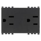 VIMAR SPA - VIW19243 2 prese SICURY 2P+T 15A USA+SASO grigio