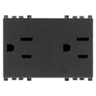 VIMAR SPA - VIW19246 DUE PRESE 2P+T 15A USA+SASO GRIGIO