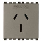 VIMAR SPA - VIW19262.M Presa SICURY 2P+T 15A Australia Metal