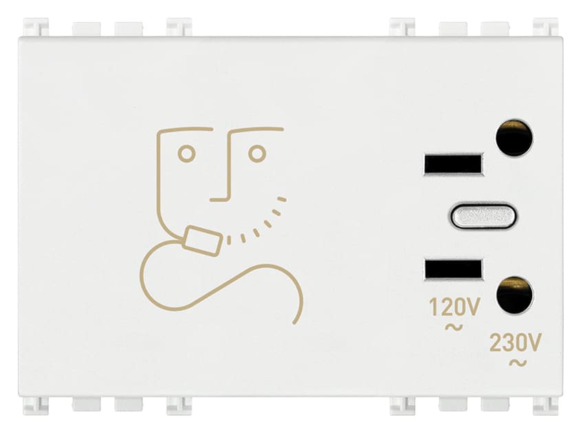 VIMAR SPA - VIW19290.AB.B PRESA RASOIO 230V ANTIBATTERICO BIANCO